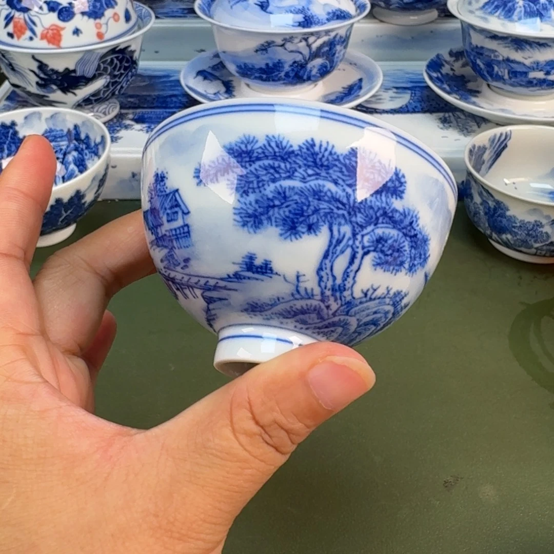 景德镇纯手绘茶具圆圆242