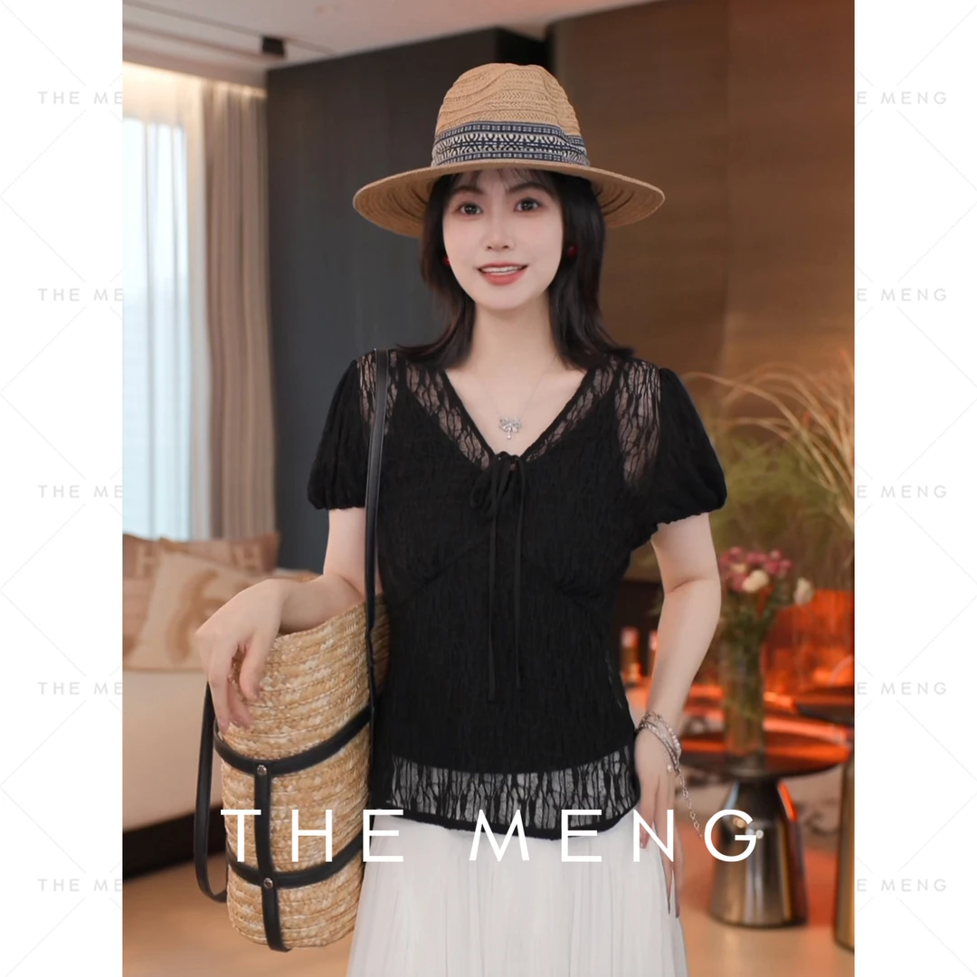 THE MENG【映夏】优雅通勤百搭显瘦时尚T恤#M252G0220