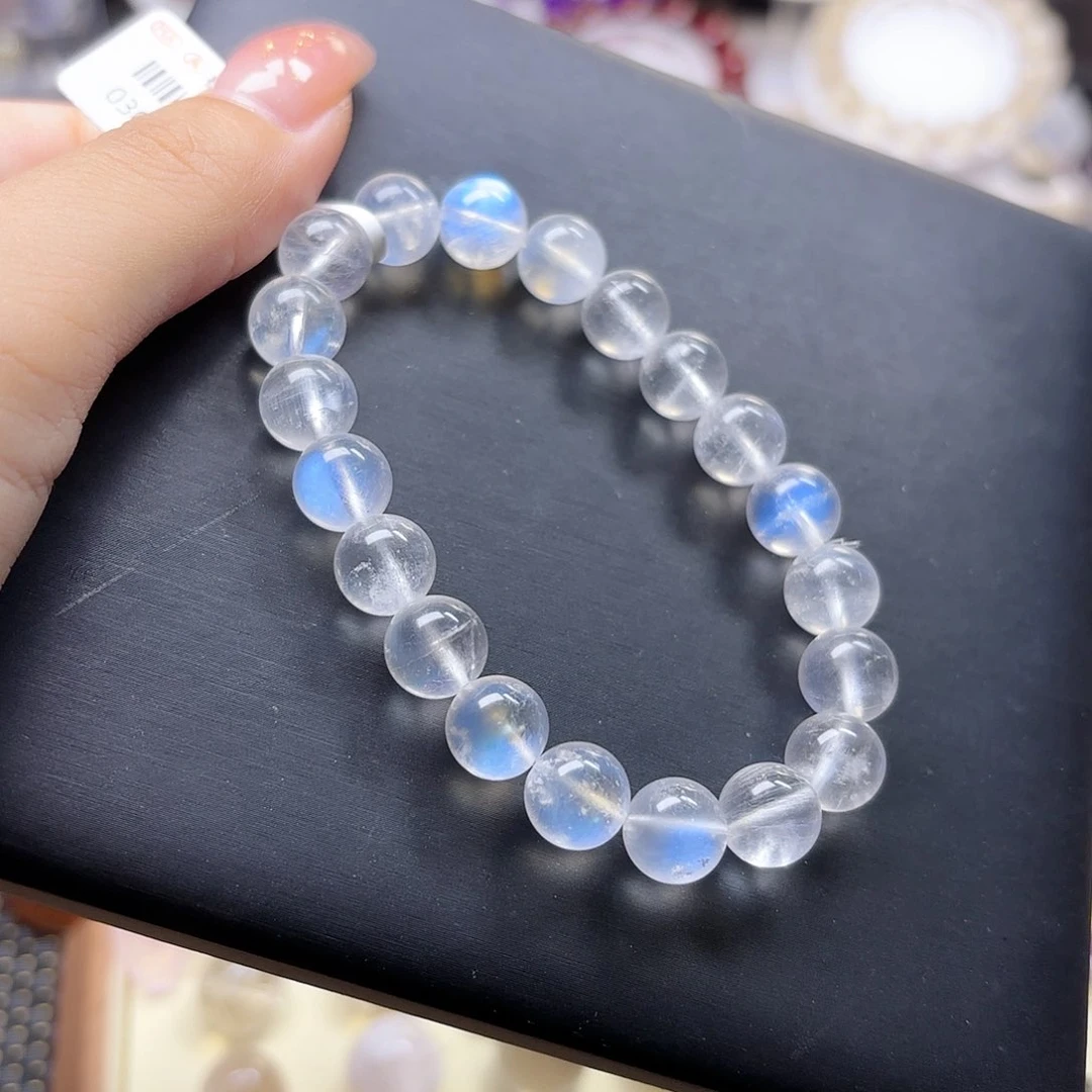 水晶手链未镶嵌敏*?蓝月光9.6
