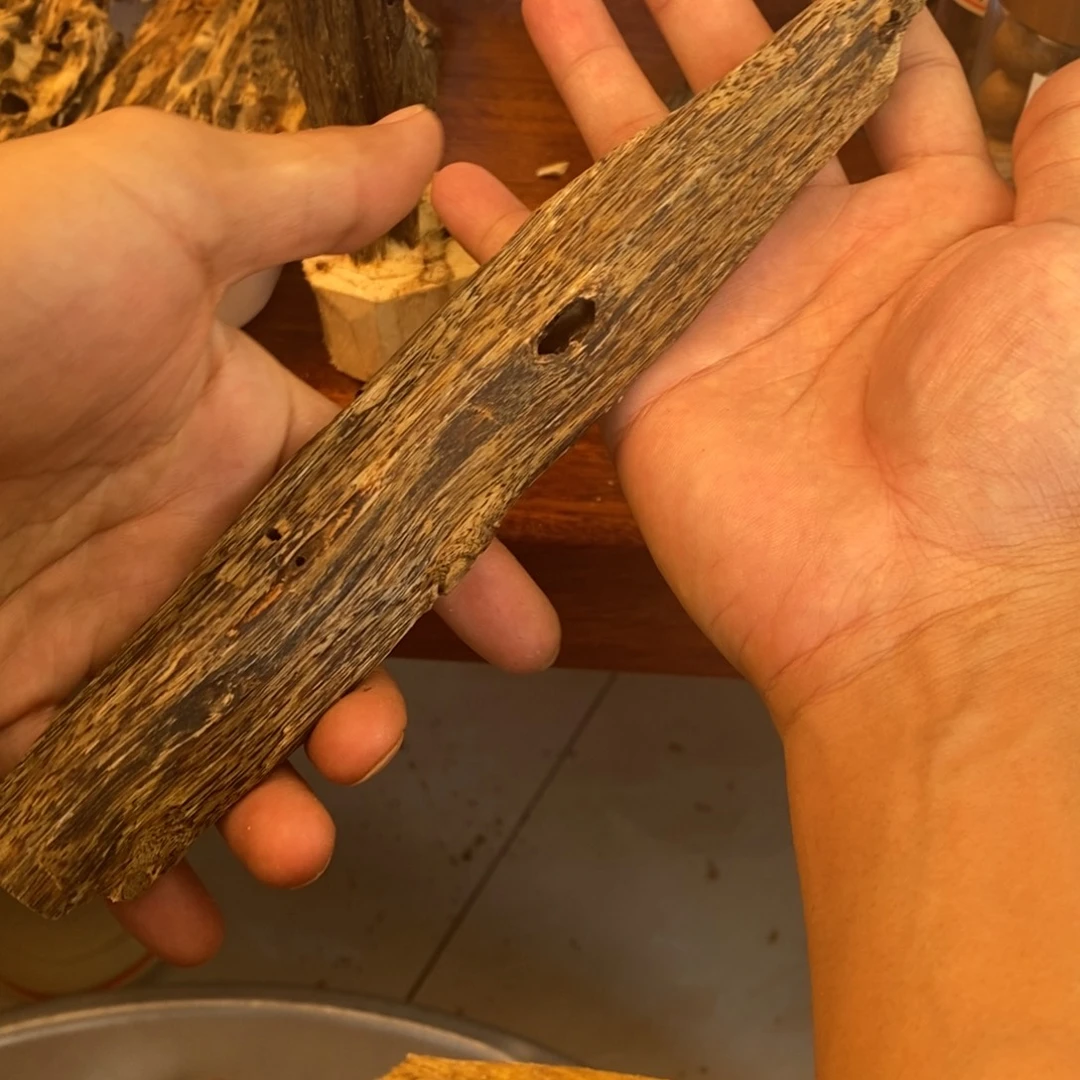 沉香沉香碎屑奇楠沉香碎屑块料虫漏42