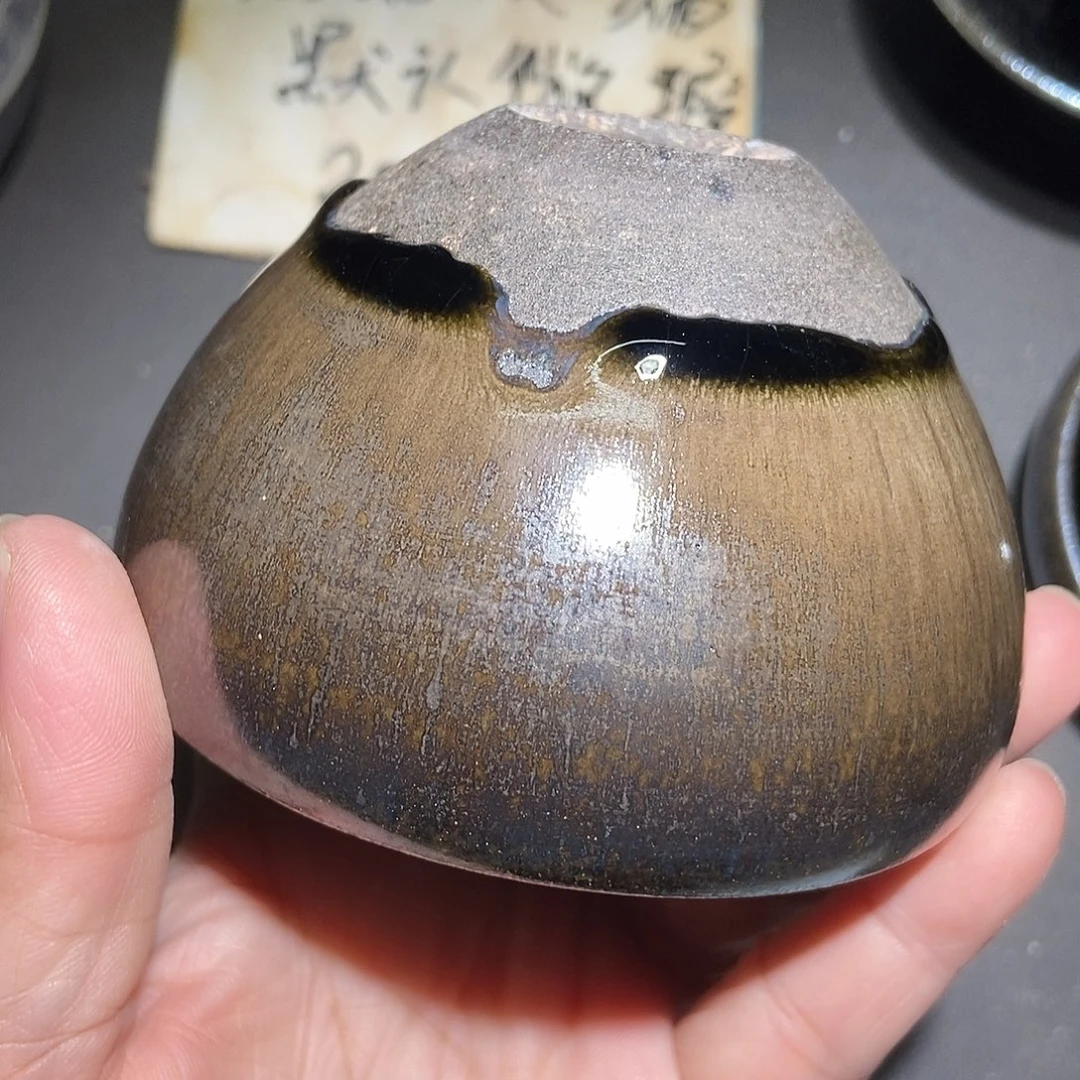 茶盏264 建窑建盏微瑕磨底