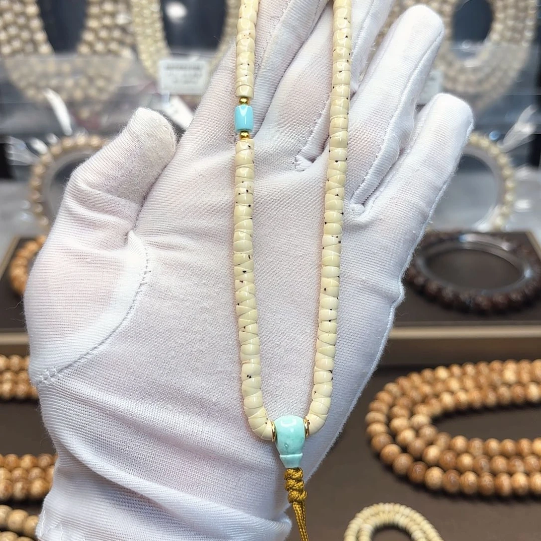 星月菩提吊坠高货原白大肠卡4.7一颗星