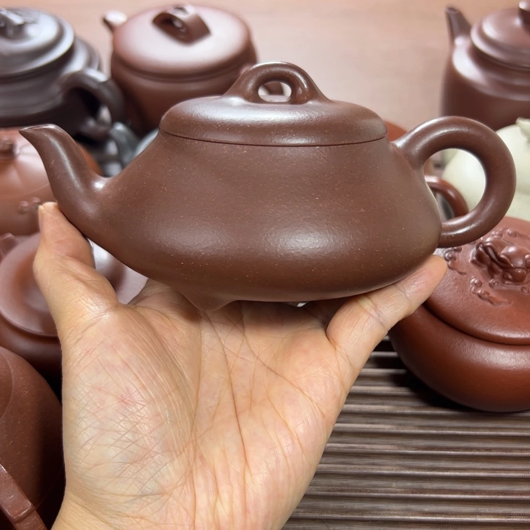 紫泥茶壶汉棠石瓢 320cc
