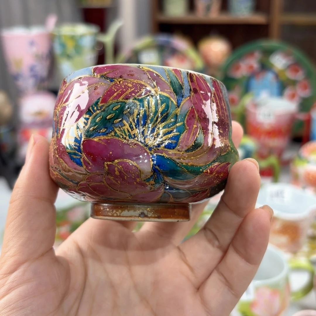 限****宗景德镇手绘高温釉下彩陶瓷茶具