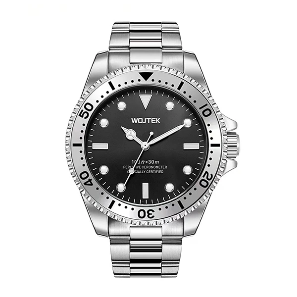 WOJTEK沃铁水鬼经典系列-全新未使用 全自动夜光防水男士机械手表