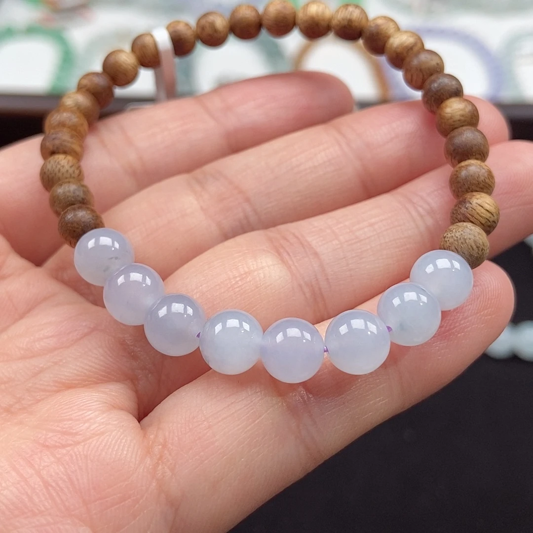 翡翠未镶嵌手串卡7