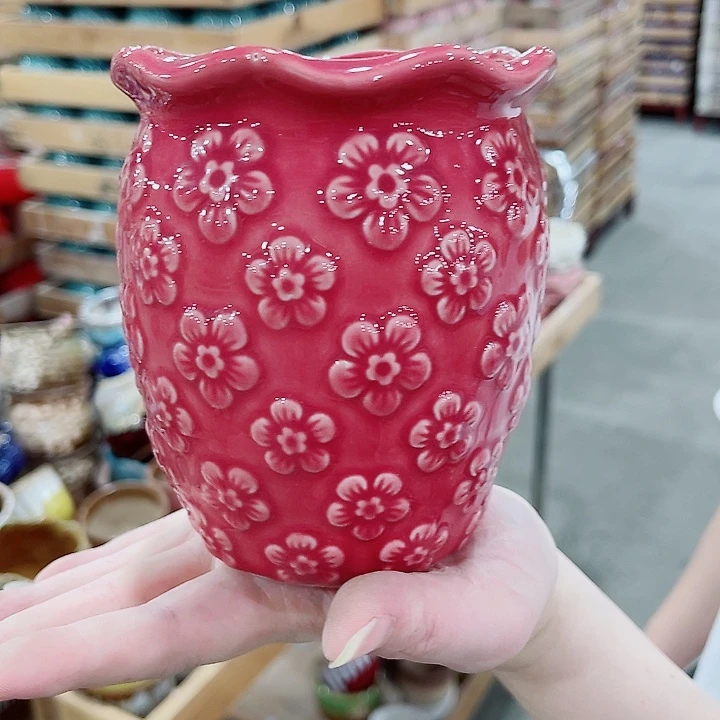 有孔，凑10元包邮陶瓷花盆发货！