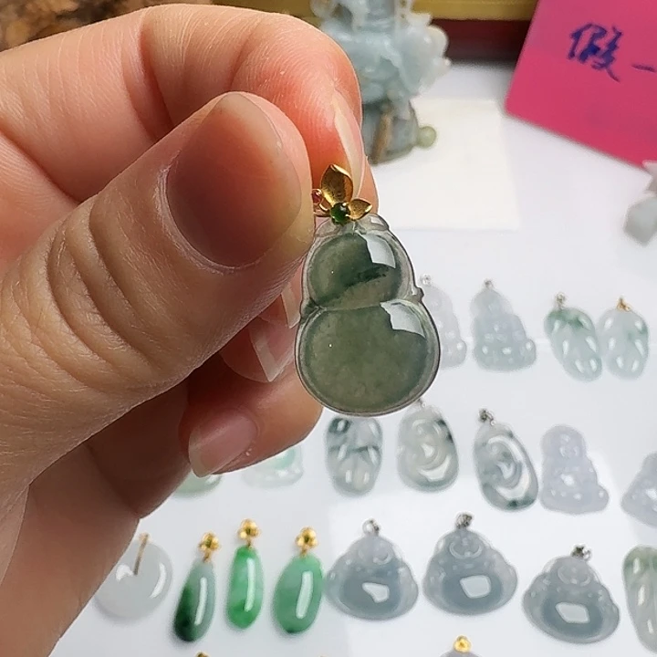 翡翠未镶嵌手链缅甸翡翠葫芦