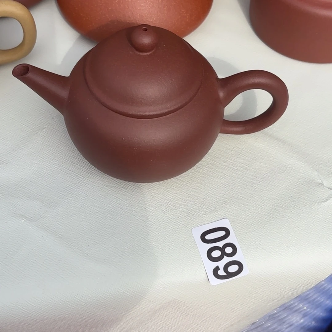 *****茶壶紫砂紫泥水平160cc微瑕封釉