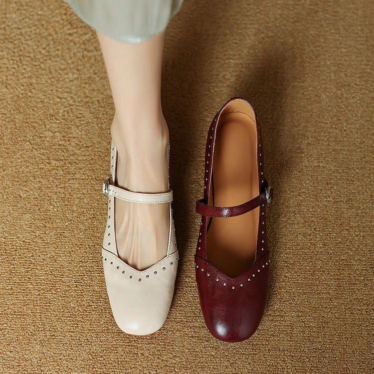 【成都●手工定制】浅口单鞋2025年春季简约粗跟浅口纯色