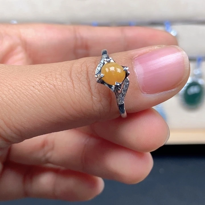 花***语翡翠未镶嵌戒指戒指