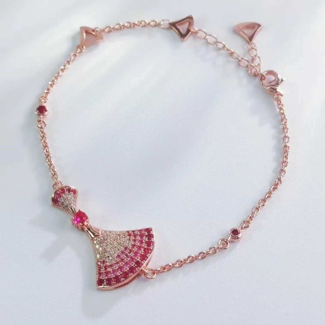 合金亚克力手链 满天星渐变小裙子手链 新品推出