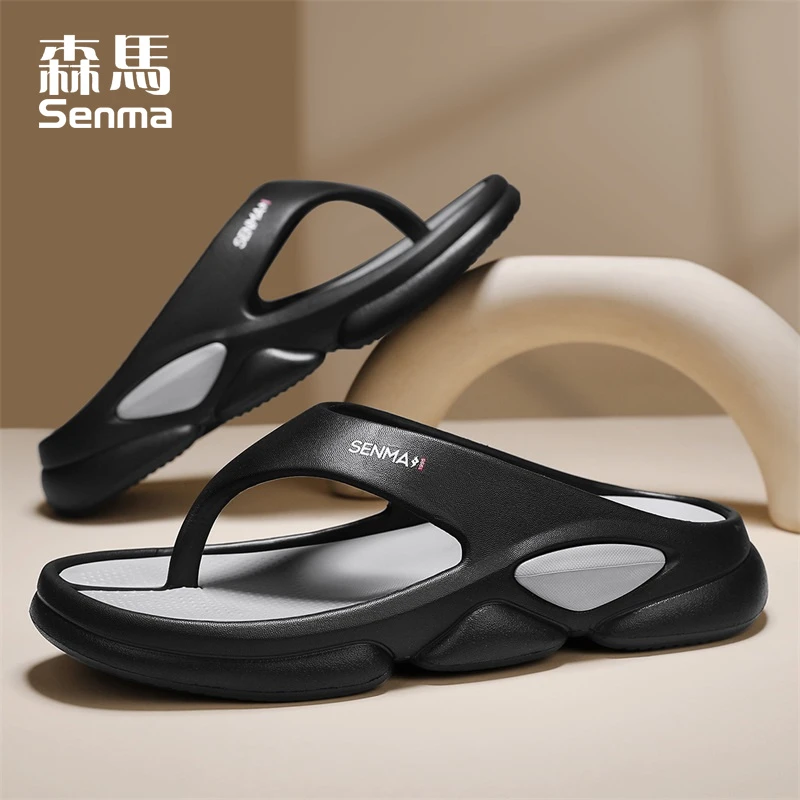 SENMA/森马拖鞋男士夏季新款时尚百搭休闲拖鞋软底外穿沙滩人字拖