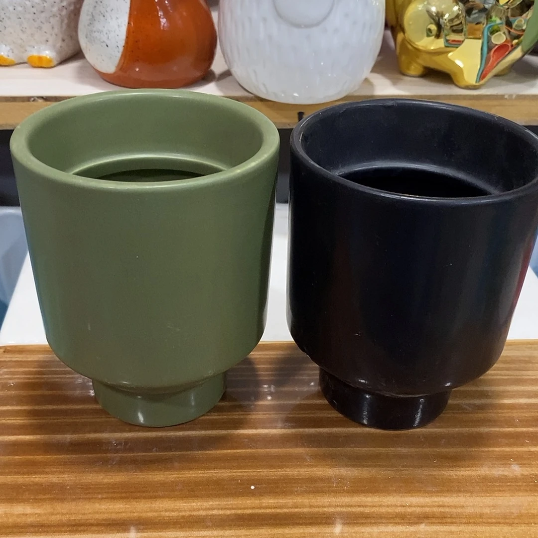 摆件陶盆有孔 瑕疵介意勿拍