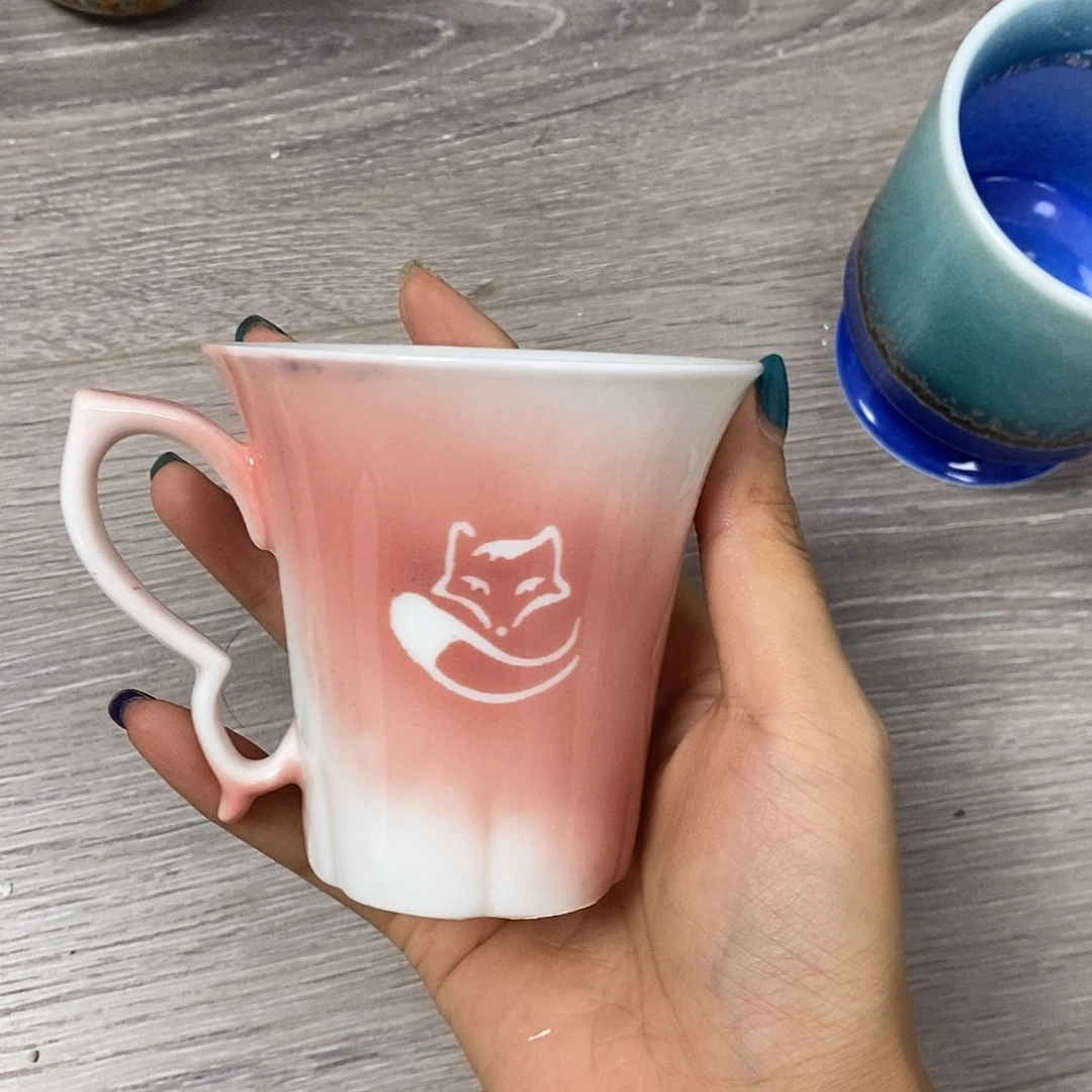 景德镇高温颜色釉咖啡杯