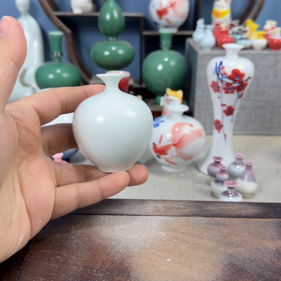 陶瓷手工小花器摆件
