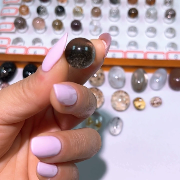 水晶未镶嵌珠宝半成品幽灵单珠