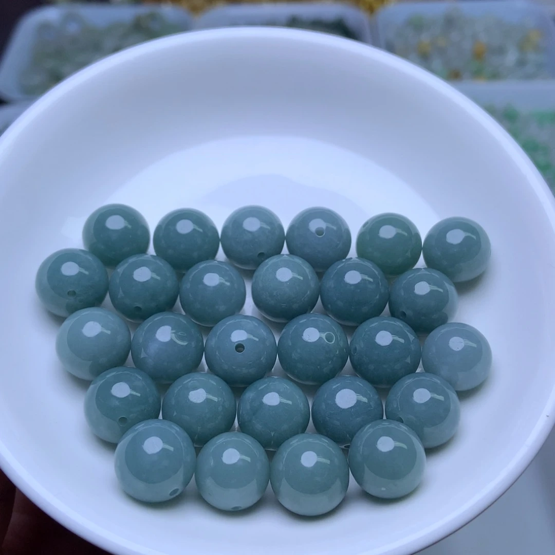 未镶嵌手链翡翠卡12冰蓝水8个