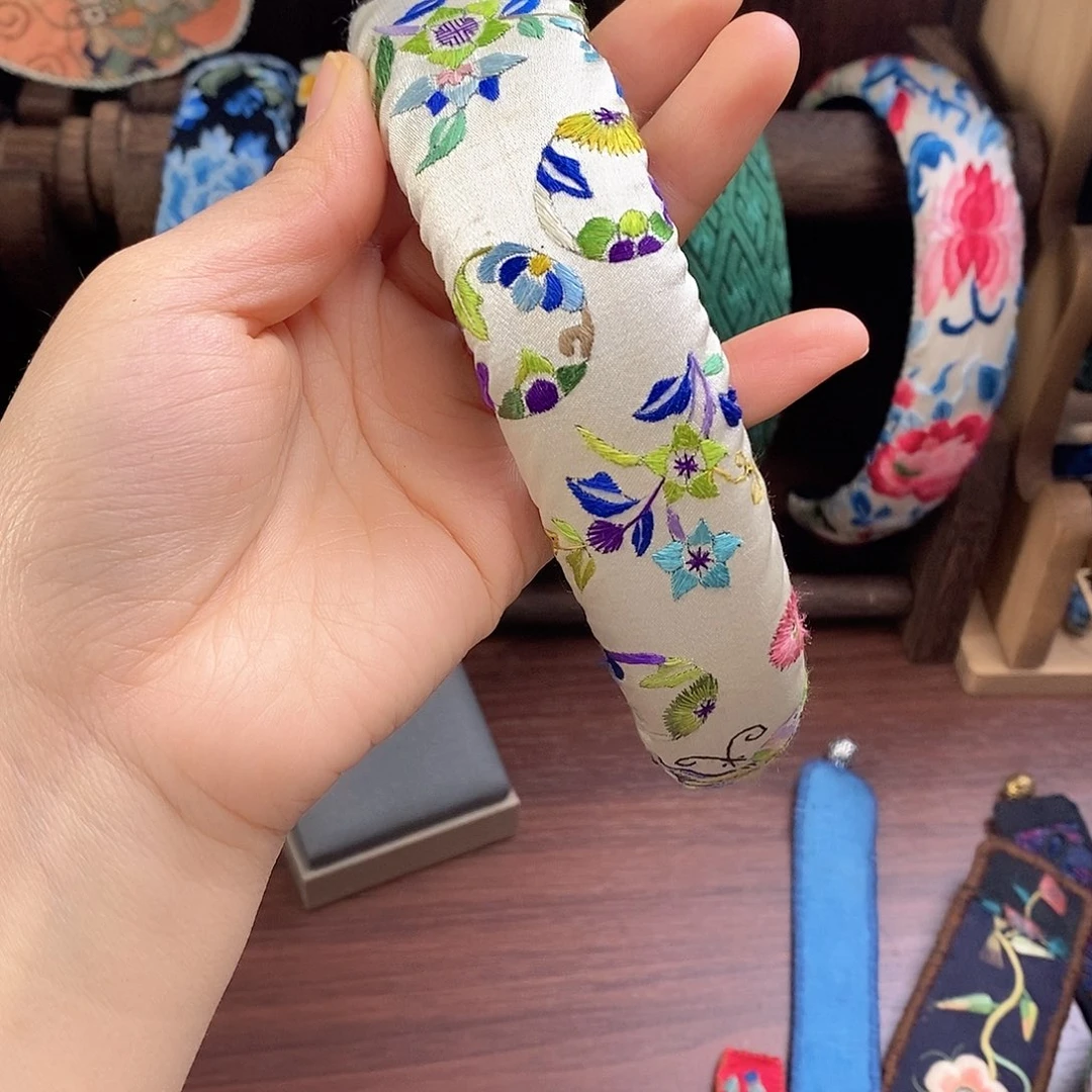 织绣老绣手工刺绣发箍