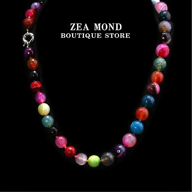 铜合金琉璃项链 ZEA MOND国风手工设计款女士项链HL-ZH-5
