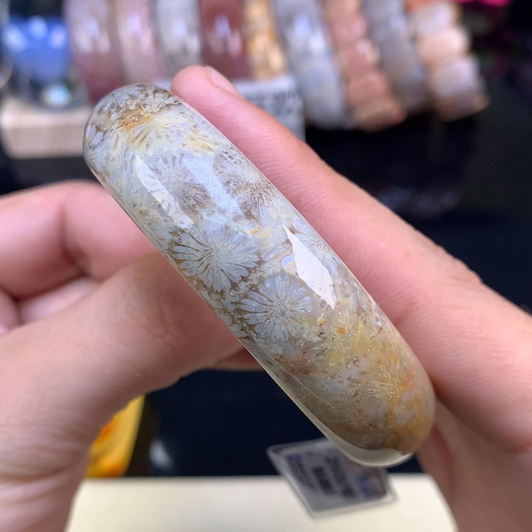 【闪购商品】颈饰未镶嵌硅化珊瑚（珊瑚玉）62号大花花56圈