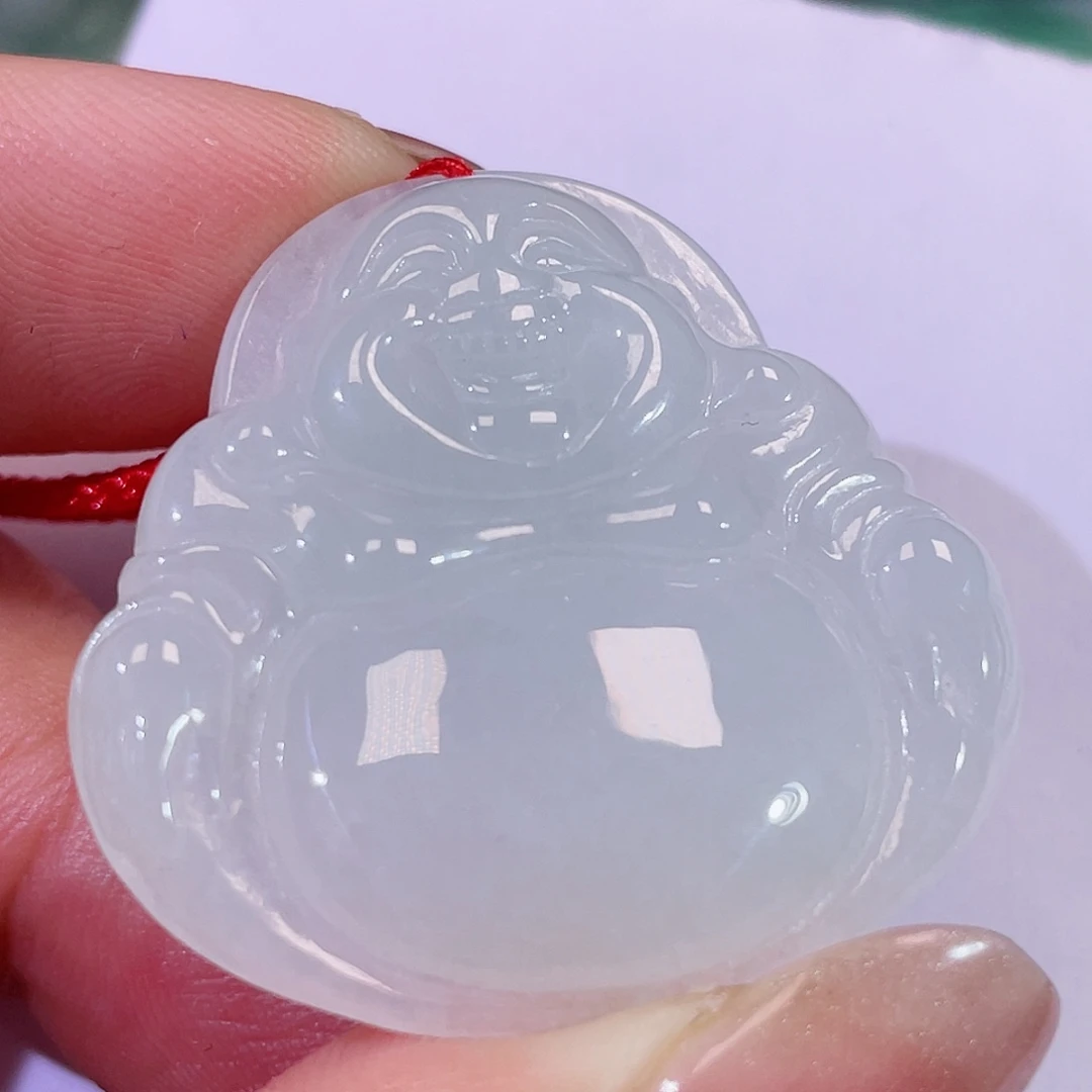 翡翠未镶嵌颈饰佛公