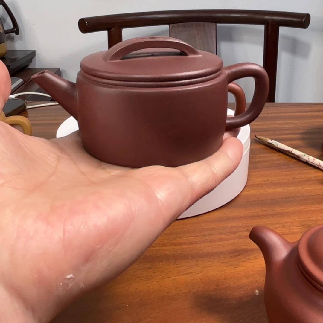 茶壶紫砂?***泶全手工汉瓦110微暇