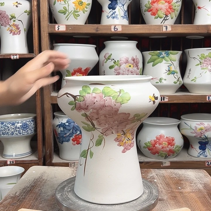 摆件蘑菇紫藤新款陶瓷陶瓷陶瓷