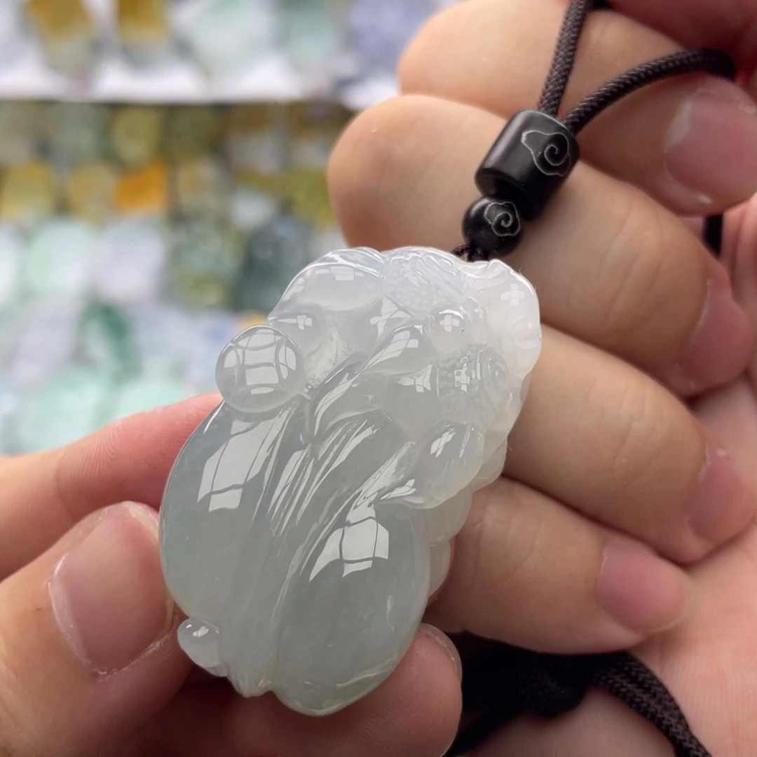 翡翠未镶嵌颈饰貔貅14