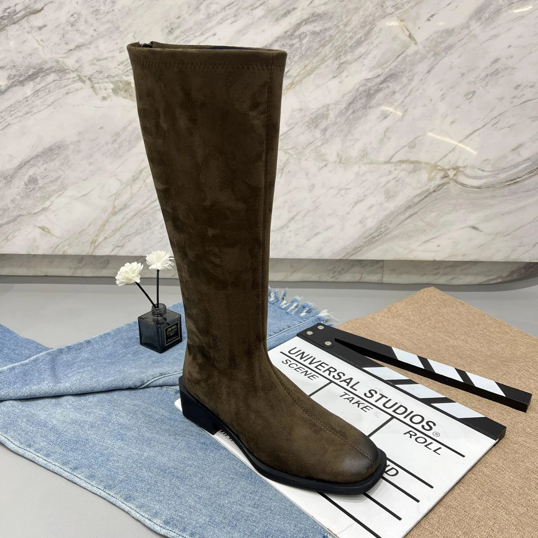 长筒靴女高筒显瘦骑士靴厚底小个子长靴65-95