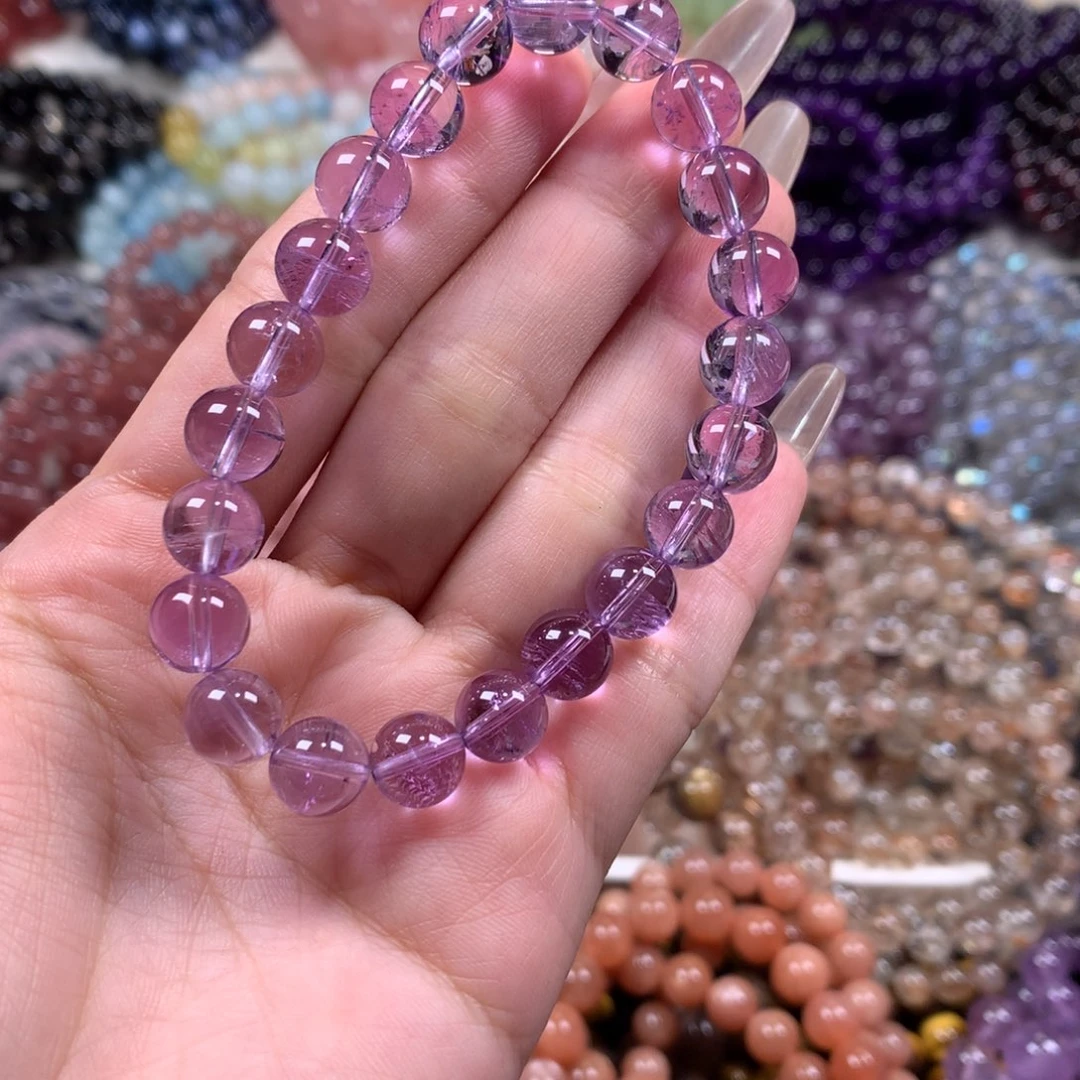 优***优手链未镶嵌水晶紫水晶卡8.5+