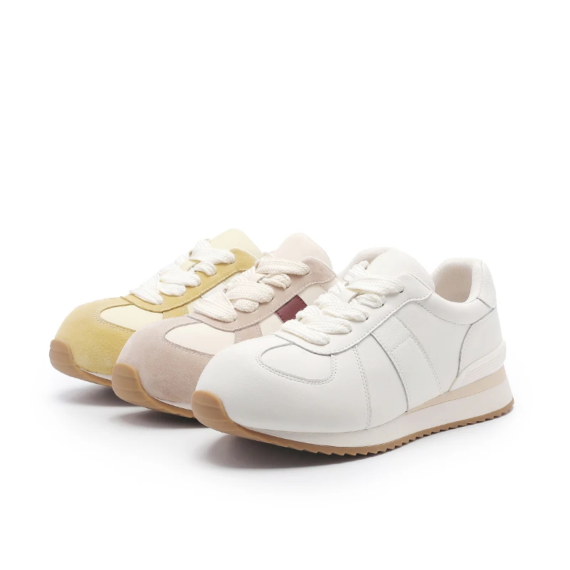 透气百搭系带潮流春季复古休闲鞋时尚休闲鞋低跟厚底H87