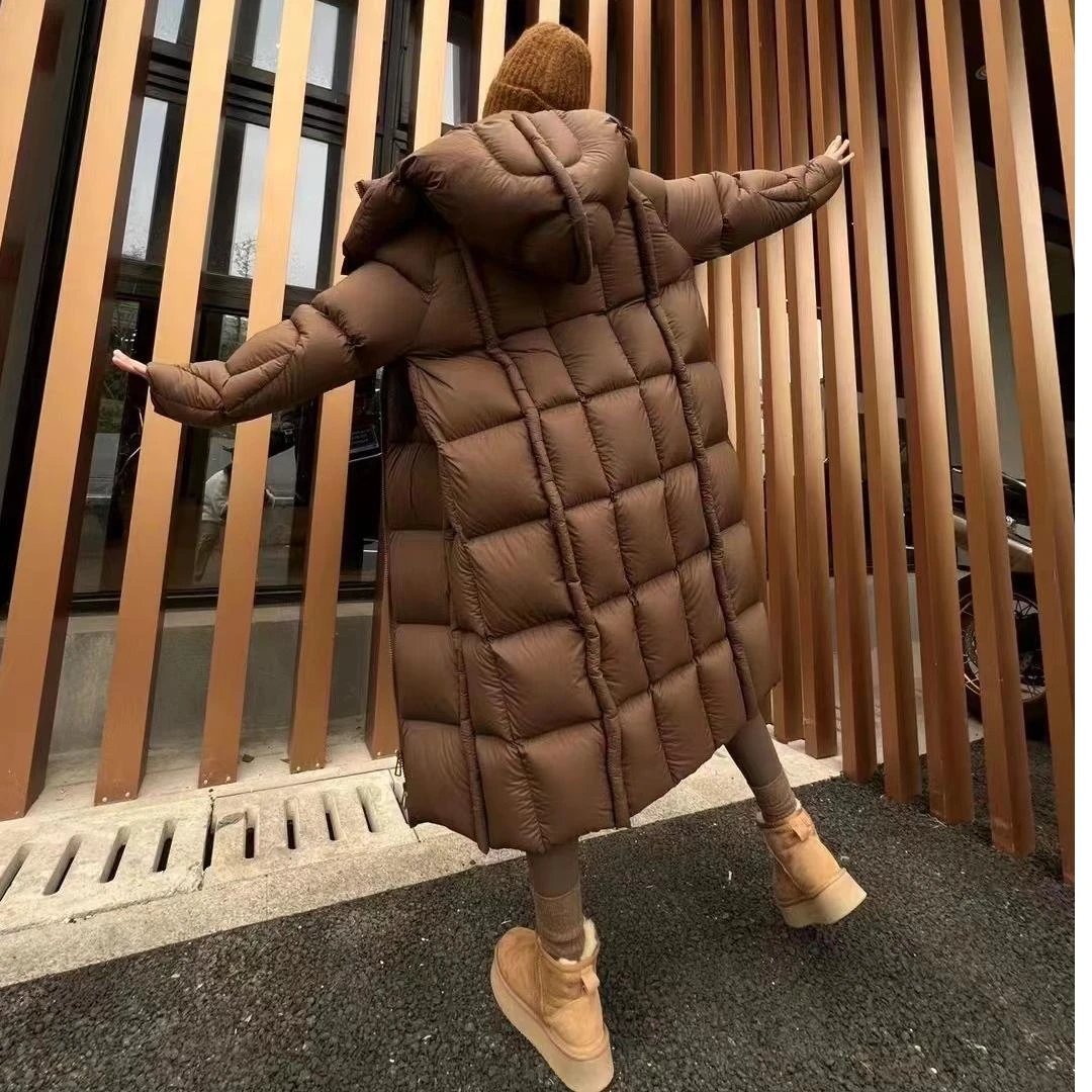 设计师长款美拉德极简风高克重外套