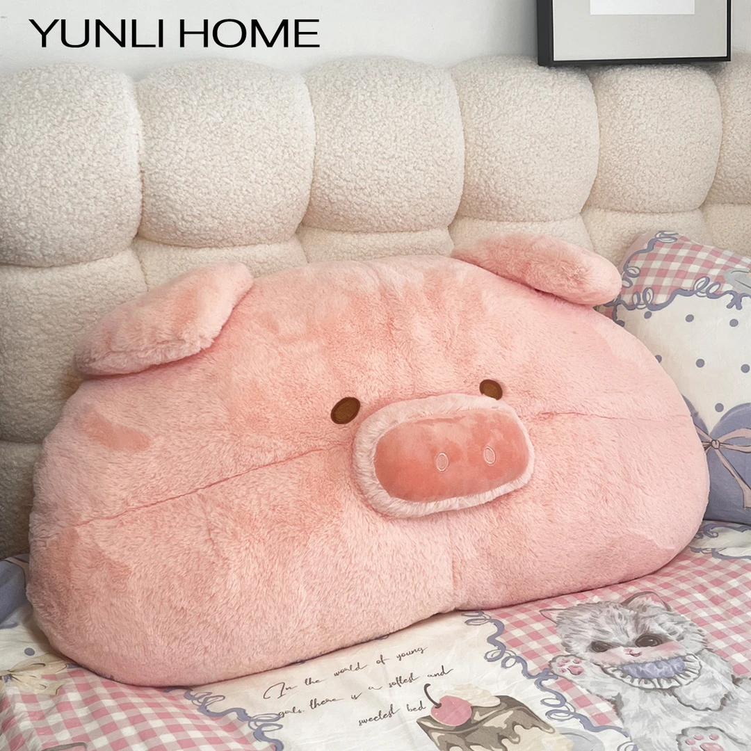可爱小猪床头靠垫宿舍卡通儿童卧室沙发大抱枕床上软包靠枕靠背