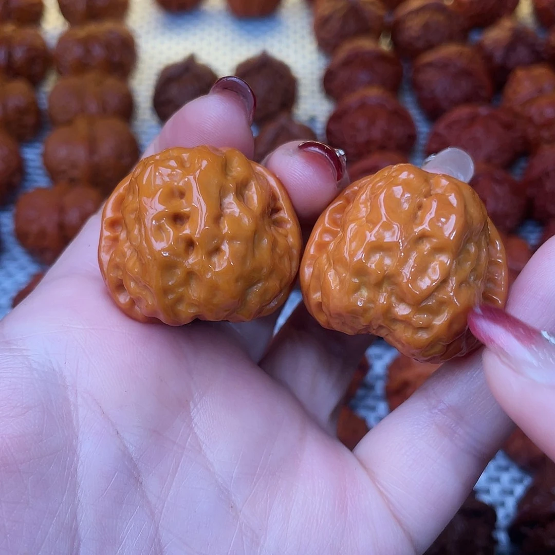 桃核吊坠文玩核桃 手把件 蛤蟆头 35