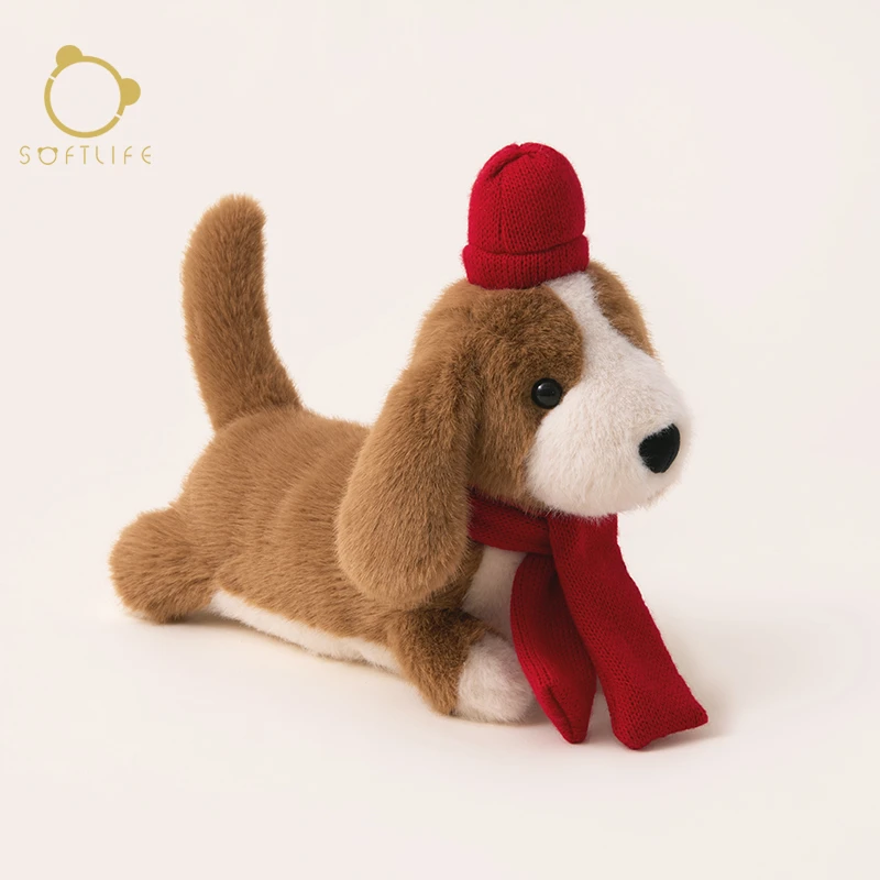 softlife小狗腊肠狗毛绒玩具安抚娃娃公仔抱枕生日礼物送女生
