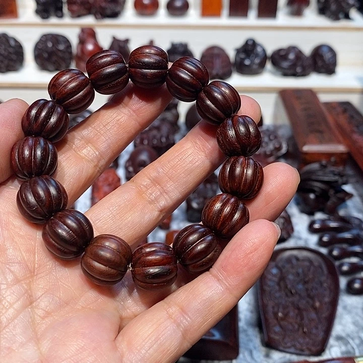 手串/手链小叶紫檀小**学印度小叶紫檀手串