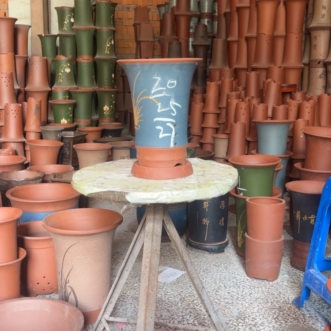 全部花苞紫砂花盆