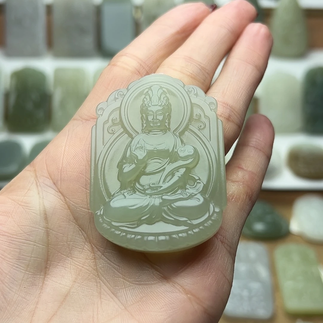 _***.和田玉未镶嵌颈饰