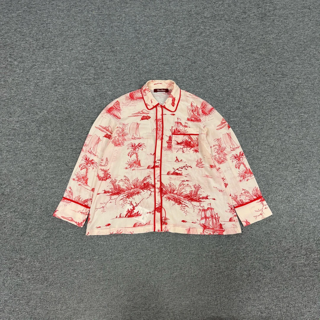 99新 AMIPARIS maxmara 红色 花卉 外套 99新