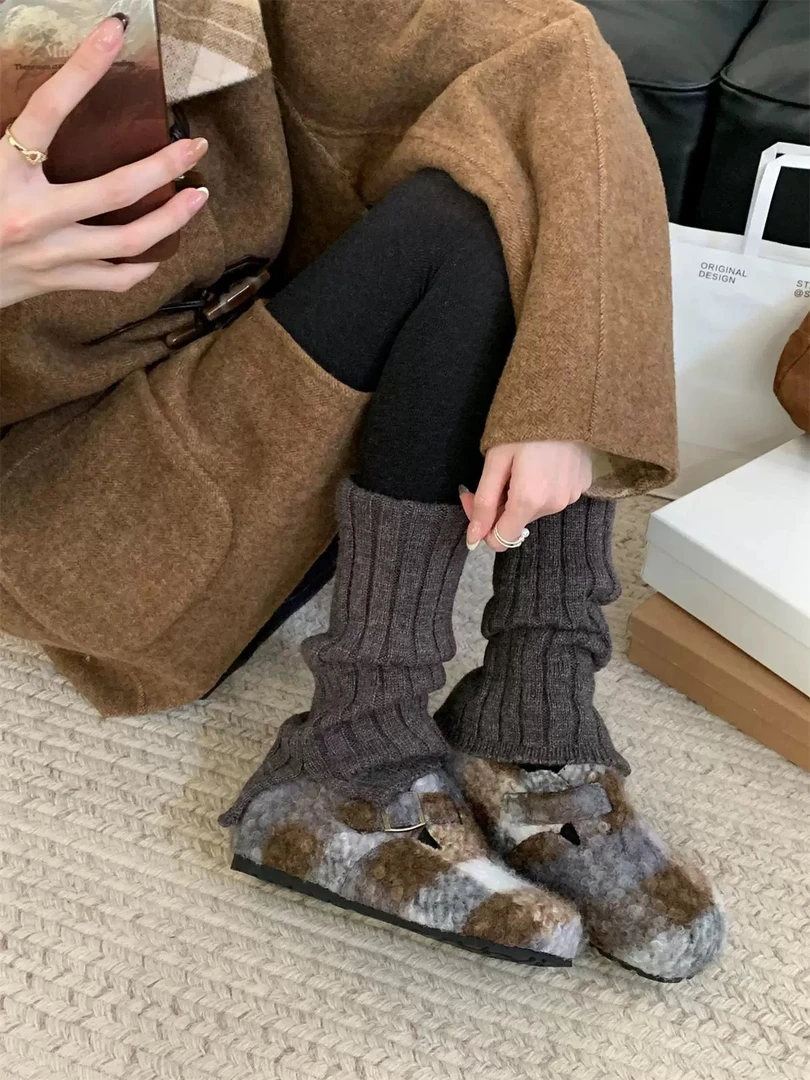 「球宝家」“年货捡漏”费尔岛雪花毛毛棉鞋｜呢子保暖厚款包头鞋