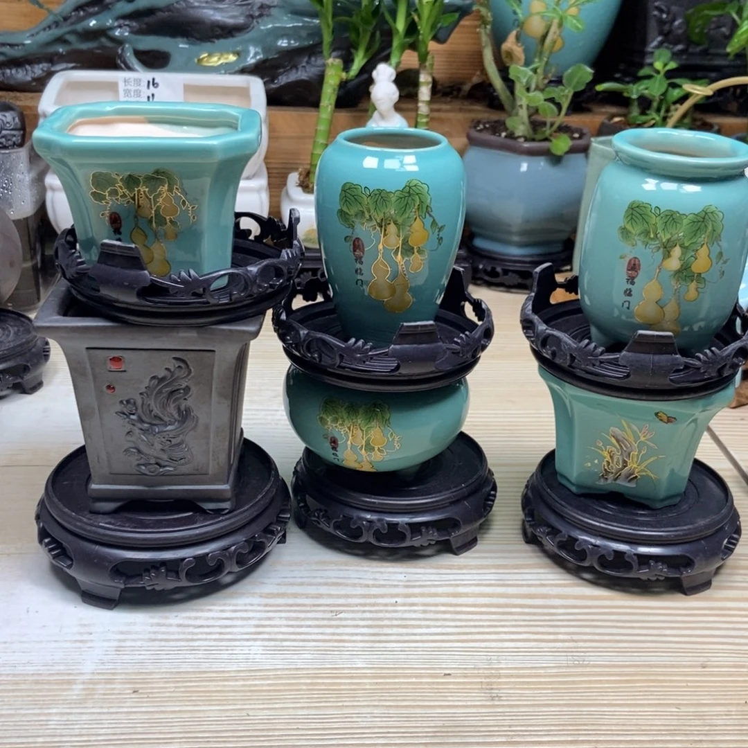 瓷片陶瓷花盆陶瓷艺术