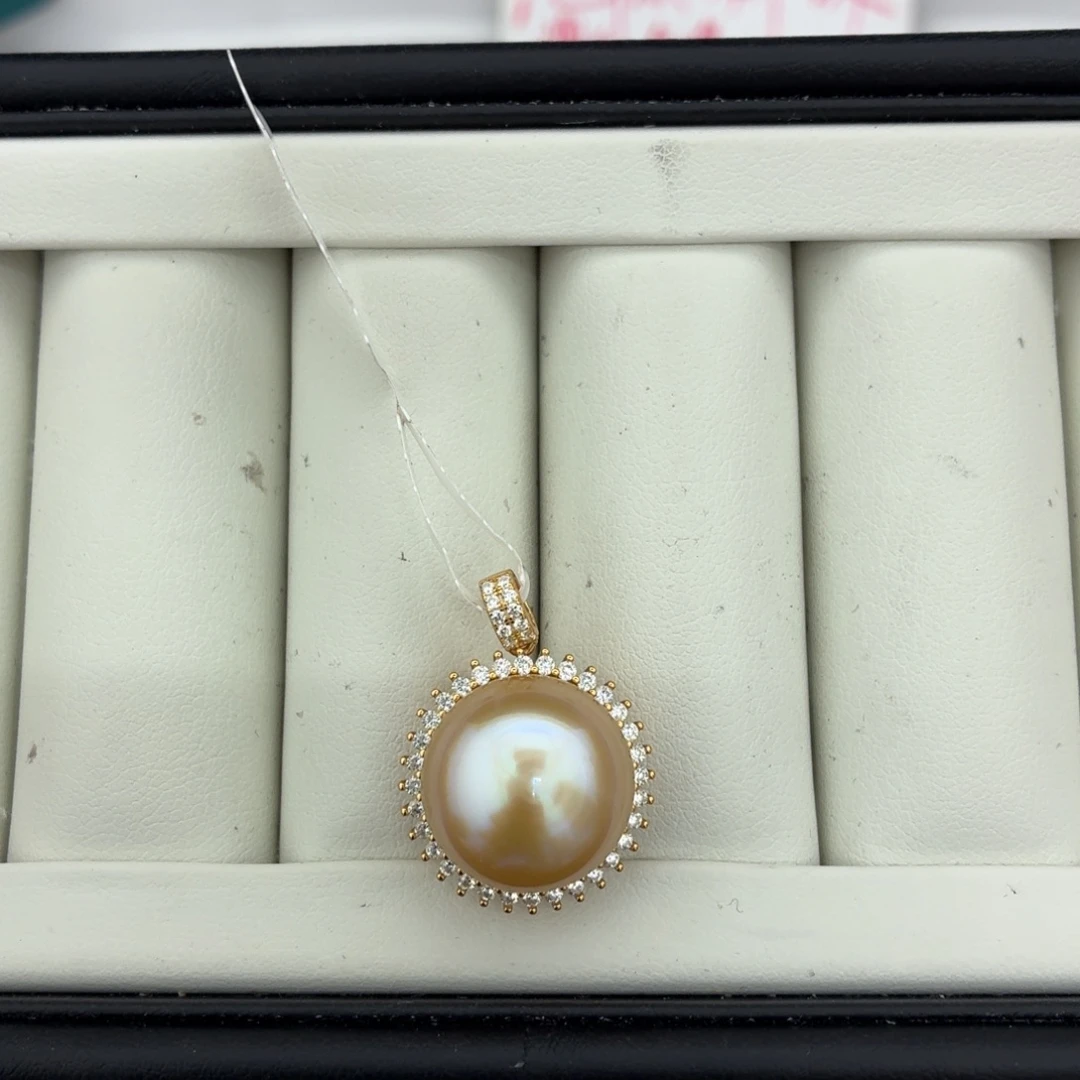 定制海水珍珠未镶嵌裸珠南洋金珠15-16(成品不退换)