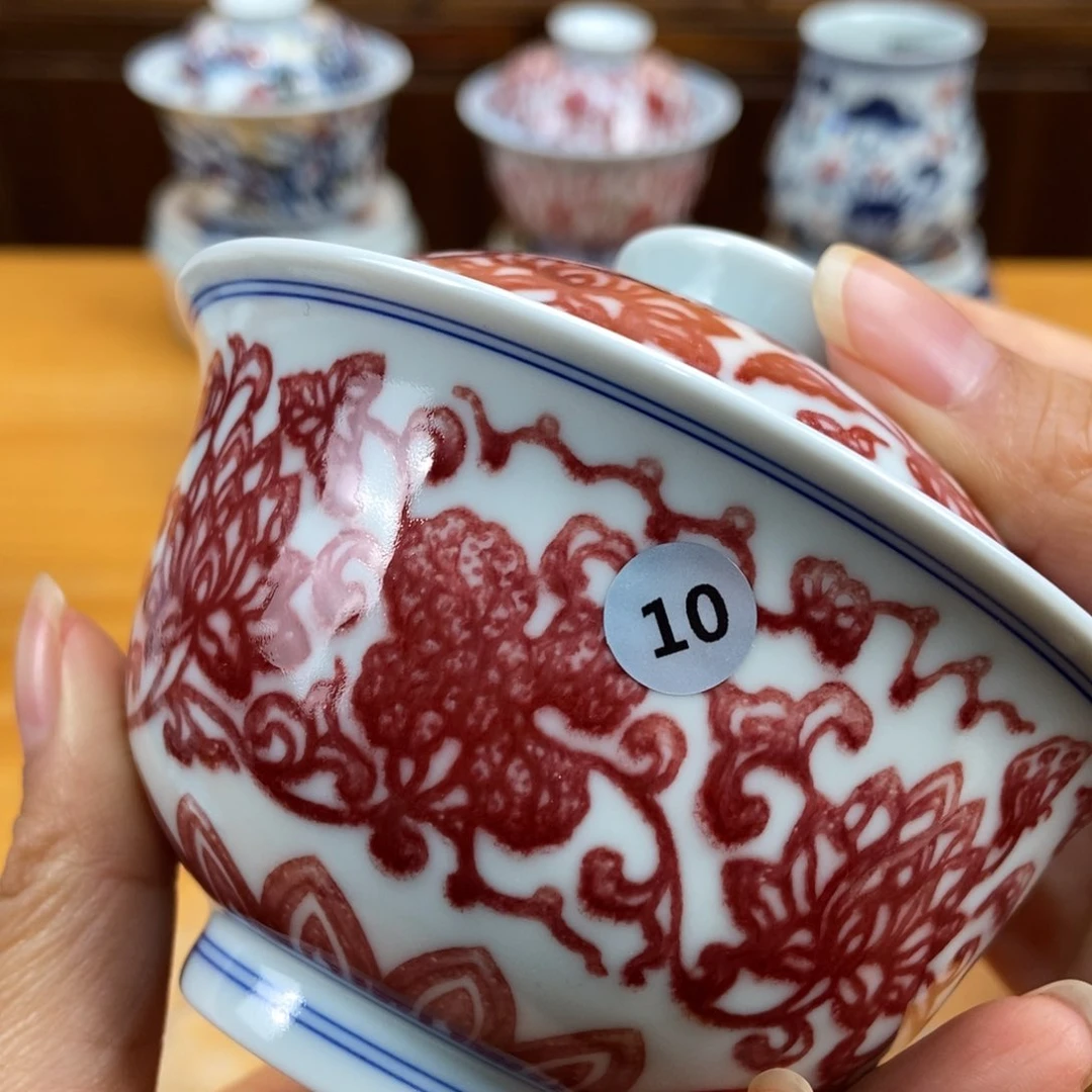 手绘现代茶具非古董
