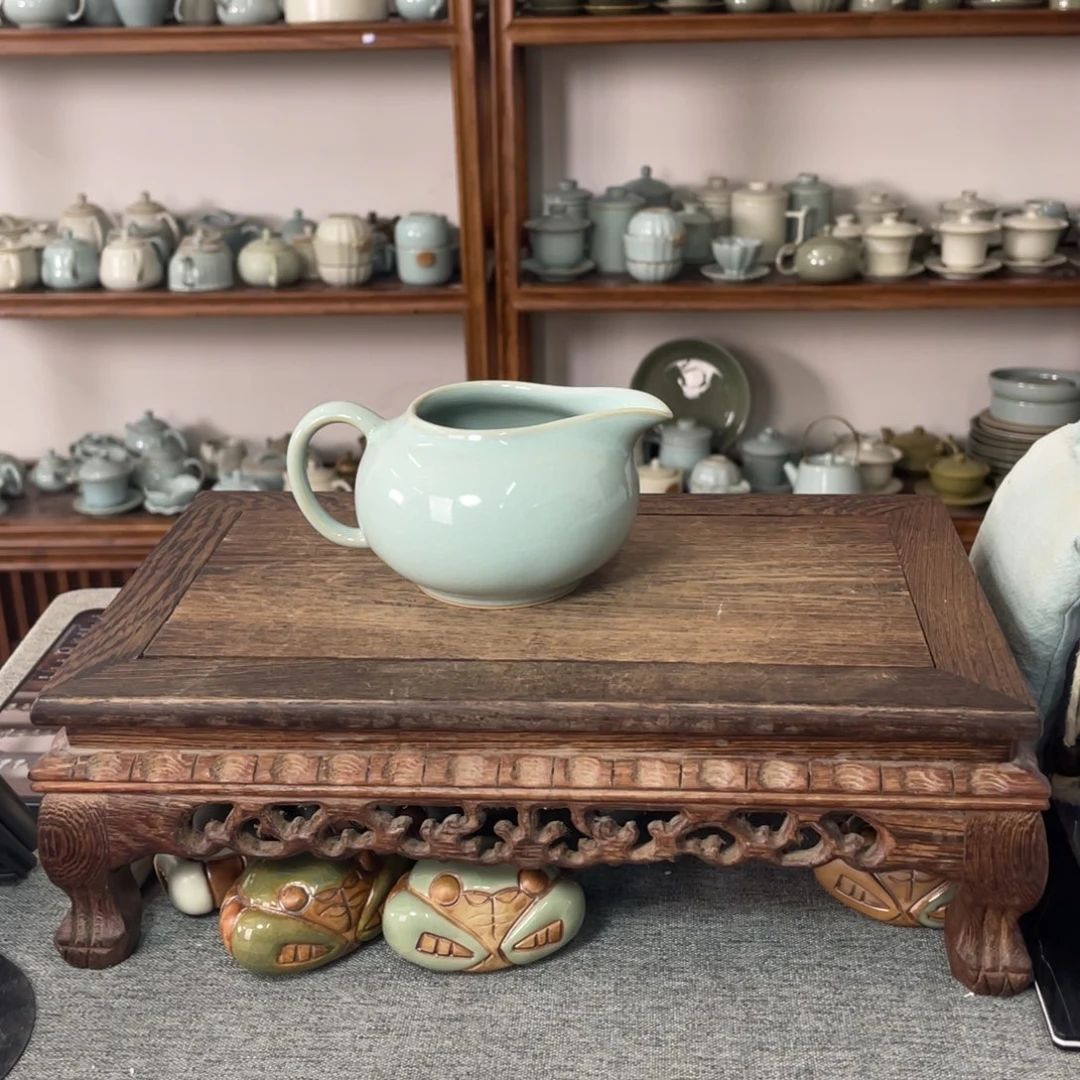 瓷片天青釉容天公道杯