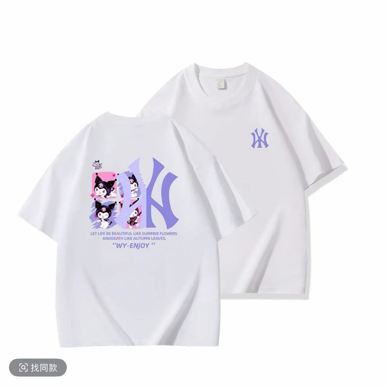 【商场同款】夏季时尚情侣装宽松圆领短袖T恤ins百搭休闲潮流半袖