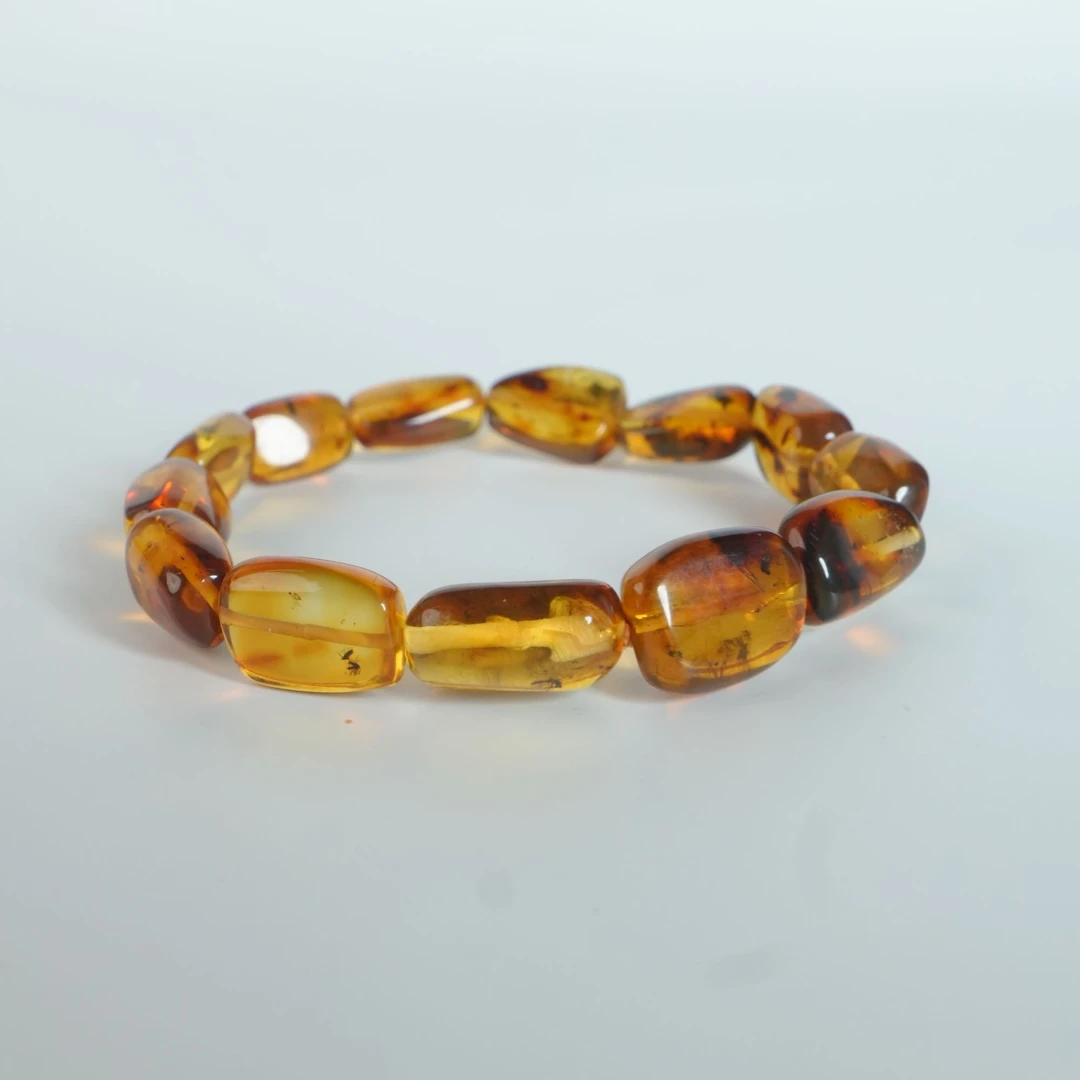 M3511 虫珀随型手串 11.12g