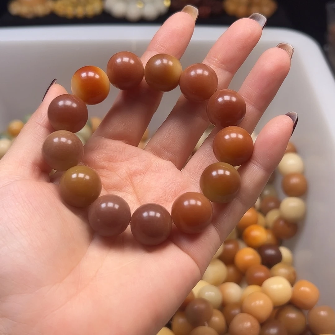 菩提根/象牙果手串微瑕16干枯梅桂圆1条1