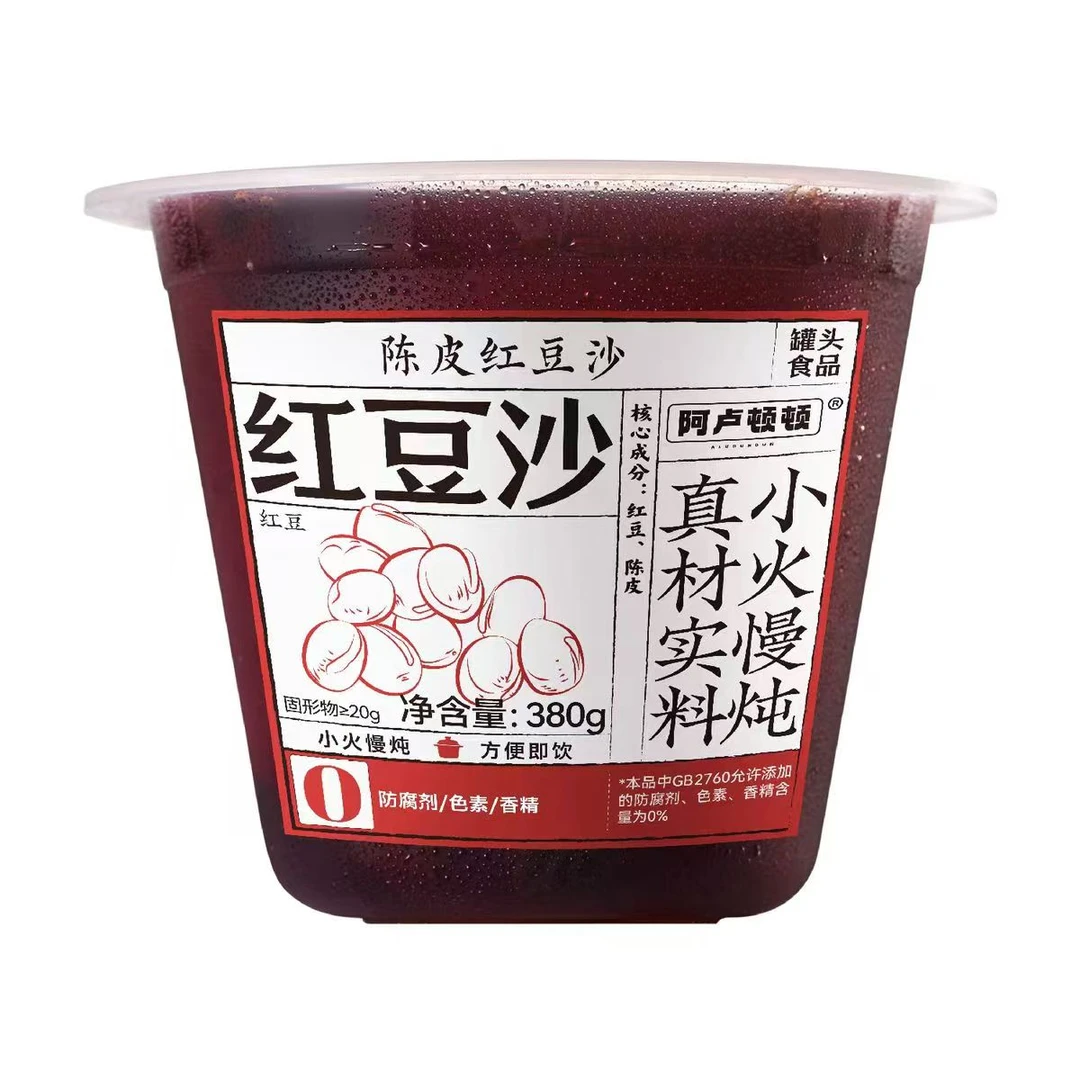 【25.7.12到期】【到手六罐】阿卢顿顿陈皮红豆沙羹即食免煮380g