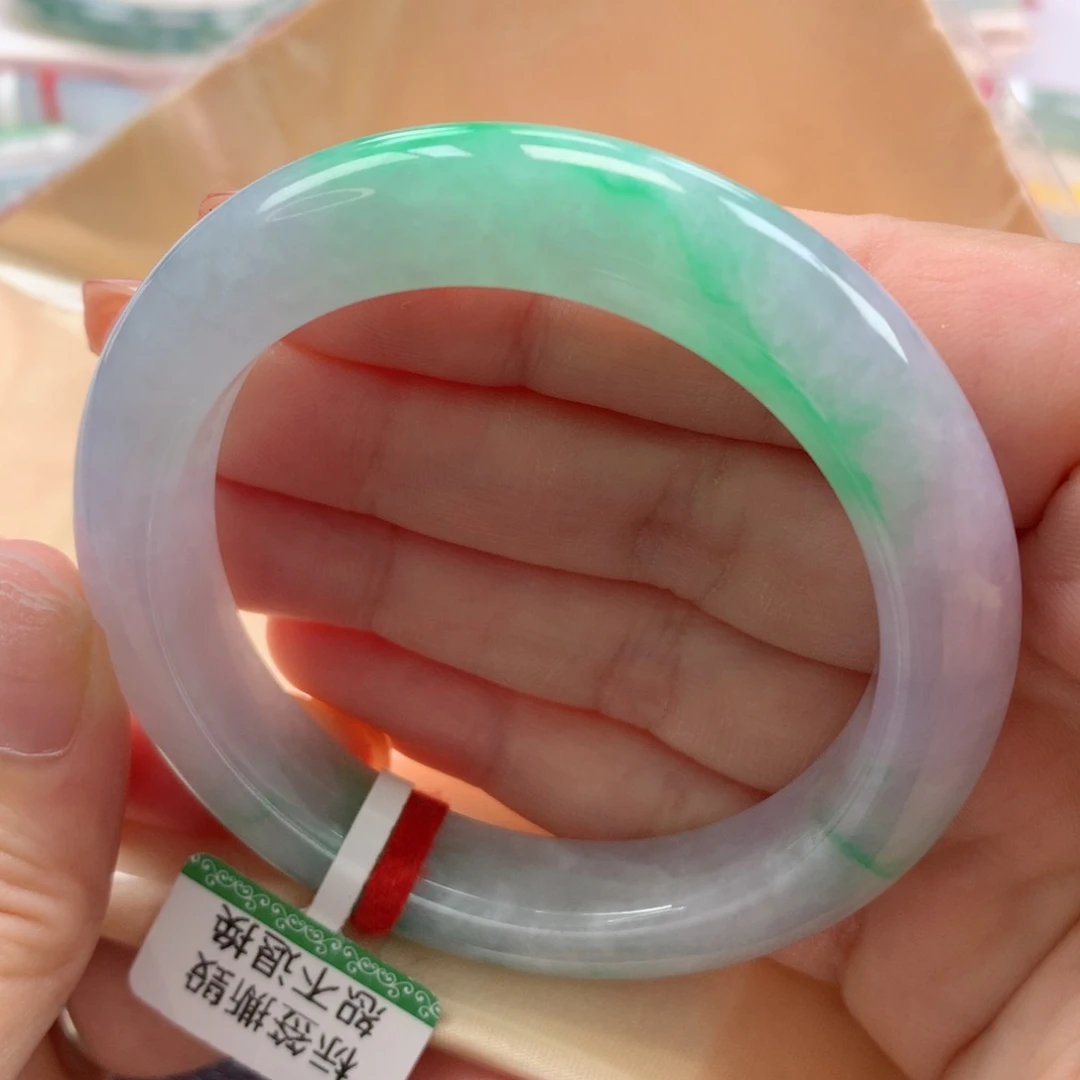 未镶嵌手镯翡翠缅甸天然翡翠5253圈